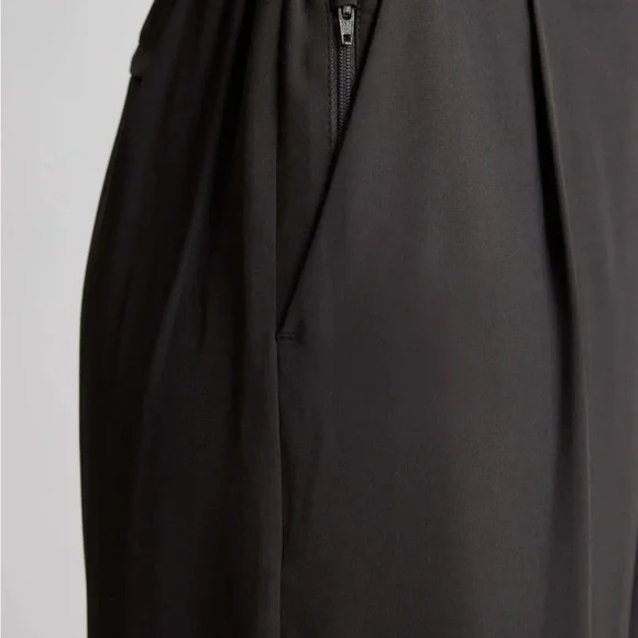 Black Wide Leg Performance Pants - Picture 2 of 5